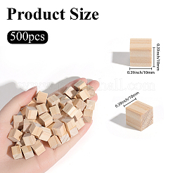Unfinished Pine Woods Block&nbsp;DJEW-SP0001-53B