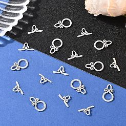 50Sets Ring Tibetan Style Alloy Toggle Clasps&nbsp;FIND-YW0009-76