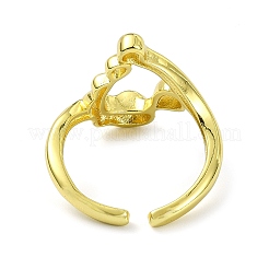Brass Open Cuff Ring&nbsp;RJEW-B051-17G