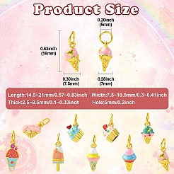 9Pcs 9 Styles Alloy Enamel Pendants&nbsp;FIND-CJ0005-17