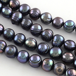 Natural Cultured Freshwater Pearl Beads Strands&nbsp;PEAR-R012-01