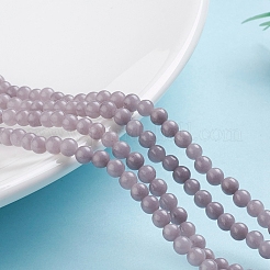 Natural Mashan Jade Round Beads Strands&nbsp;G-D263-4mm-XS29