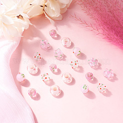 20Pcs 5 Styles Handmade Lampwork Bumpy Beads&nbsp;LAMP-TA0002-52