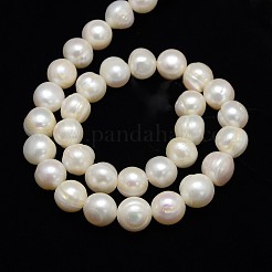 Natural Cultured Freshwater Pearl Beads Strands&nbsp;PEAR-L001-B-07-01