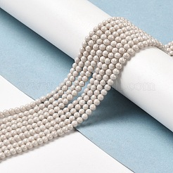 Cubic Zirconia Imitation Pearl Bead Strands&nbsp;ZIRC-P109-03A-M
