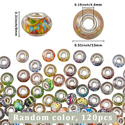 120Pcs Resin European Beads&nbsp;RPDL-SP0001-03