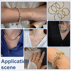 220Pcs 5 Styles Brass Spacer Beads&nbsp;KK-ME0002-98