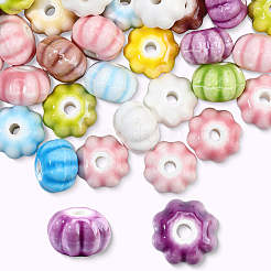 80Pcs Handmade Porcelain Ceramic Beads&nbsp;PORC-PA0001-17