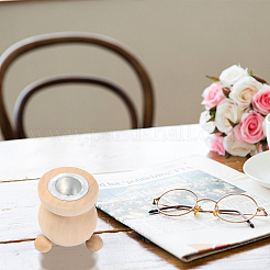 2Pcs Natural Wooden Candle Holder&nbsp;DJEW-GF0001-19