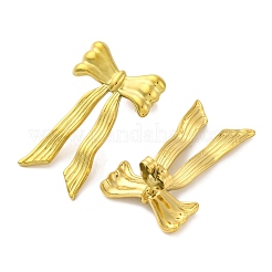 Ion Plating(IP) 304 Stainless Steel Bowknow Stud Earrings&nbsp;EJEW-D281-14G