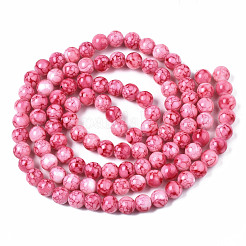 Baking Paint Glass Beads Strands&nbsp;X-DGLA-S115-8mm-S76