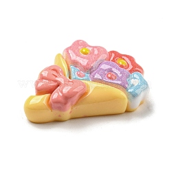 Cute Cartoon Girl Theme Opaque Resin Cabochons&nbsp;CRES-D014-01H