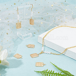 6Pcs 6 Style Brass Pendants&nbsp;KK-AR0003-66
