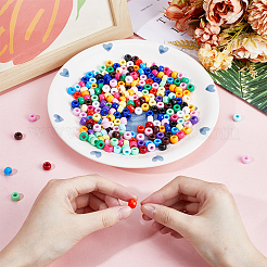 1800Pcs 18 Colors Opaque Plastic Beads&nbsp;KY-SC0001-83