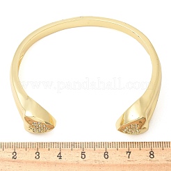 Brass Micro Pave Clear Cubic Zirconia Bracelets&nbsp;BJEW-M053-03G