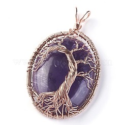 Natural Amethyst Big Pendants&nbsp;G-G771-C04