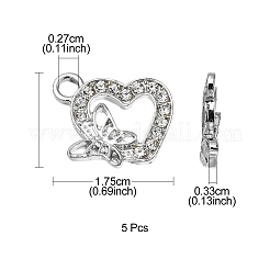 Alloy Rhinestone Pendants&nbsp;ALRI-YW0001-02