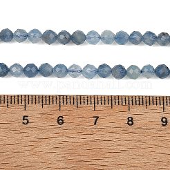 Natural Devil Blue Aquamarine Beads Strands&nbsp;G-NH0073-B01-4mm