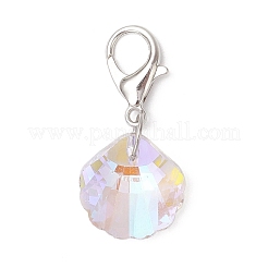 Shell Shape Starfish Star Fish Moon Glass Pendant Decorations&nbsp;HJEW-JM03257