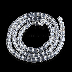Transparent Glass Bead Strands&nbsp;X-GLAA-N047-09-E01