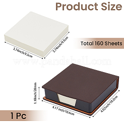 PU Leather & Plastic Memo Note Pad Holder&nbsp;AJEW-CL0003-61B