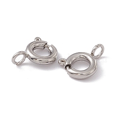 Non-Tarnish 201 Stainless Steel Spring Ring Clasps&nbsp;STAS-J401-LD022-6