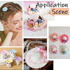40Pcs Mini Cloth Doll Hats&nbsp;AJEW-SC0031-34A