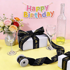 10Yards Polyester Happy Birthday Ribbon&nbsp;OCOR-FG0003-41B