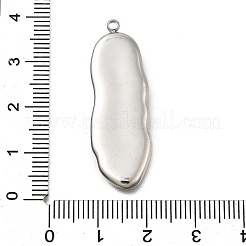 304 Stainless Steel Pave Natural Paua Shell Pendants&nbsp;STAS-Z125-01C-P