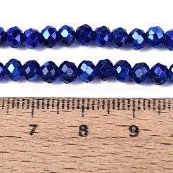 Transparent Electroplate Glass Beads Strands&nbsp;EGLA-Q131-01A-01