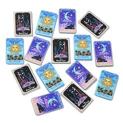 15Pcs 3 Styles Printed Acrylic Pendants&nbsp;SACR-CJ0001-29