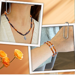 360Pcs 8 Styles Wood Beads&nbsp;WOOD-PA0001-10