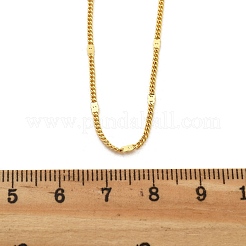 Brass Curb Chains Necklaces for Women&nbsp;NJEW-D302-18G