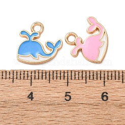Alloy Enamel Sea Animal Pendants&nbsp;FIND-K030-08G