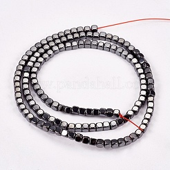 Non-magnetic Synthetic Hematite Beads Strands&nbsp;G-J172-3x3mm-04