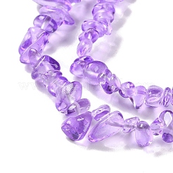 Spray Painted Transparent Glass Beads Strands&nbsp;GLAA-P060-01A-12