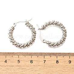201 Stainless Steel Hoop Earrings&nbsp;EJEW-Q026-14P-A