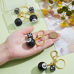 4Pcs Plastic & Resin Keychain&nbsp;KEYC-ME00009
