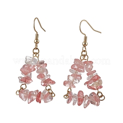 Natural Mixed Stone Beads Dangle Earrings&nbsp;EJEW-JE06388