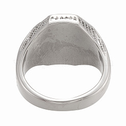 Men's Stainless Steel Finger Rings&nbsp;STAS-H102-AS-12