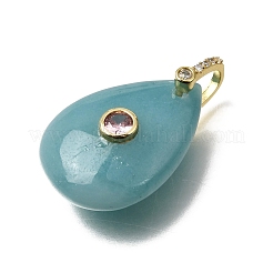 Natural Flower Amazonite Pendants&nbsp;GG-CBA7610-07G-05