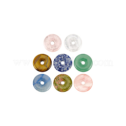 8Pcs 8 Styles Mixed Gemstones Pendants&nbsp;G-BC0001-55