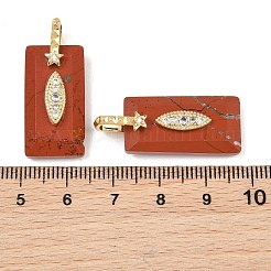Natural Red Jasper Faceted Pendants&nbsp;GG-CBA4154-06G-04