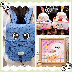 2 Bagds Oval Felt Craft Doll Eye&nbsp;DIY-FG0010-04B