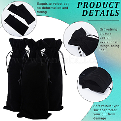 4Pcs Velvet Wine Bottle Packing Pouches&nbsp;ABAG-BBC0001-13D