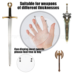 Wall-mounted Acrylic Sword Display Easels&nbsp;ODIS-WH0038-202A
