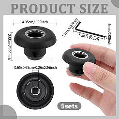 304 Stainless Steel & Rubber Wheel Hub Adapter with Allen Key&nbsp;TOOL-WH0165-70