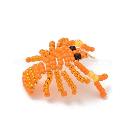 Glass Seed Beaded Pendants&nbsp;PALLOY-MZ00903-02
