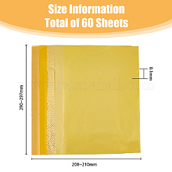 50Pcs 5 Styles PET Stamping Hot Foil Paper&nbsp;DIY-FH0006-17