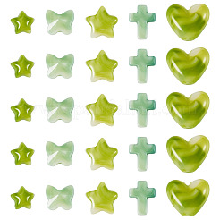 50Pcs 5 Styles Acrylic Beads&nbsp;OACR-TA0003-65